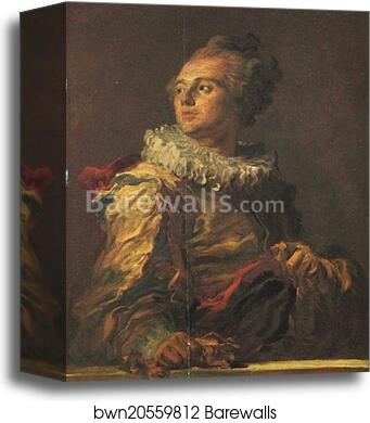 Portrait of a Young Man ("The Actor") by Jean-Honoré Fragonard, Canvas Print Portrait of a Young Man ("The Actor") by Jean-Honoré Fragonard, Canvas Print