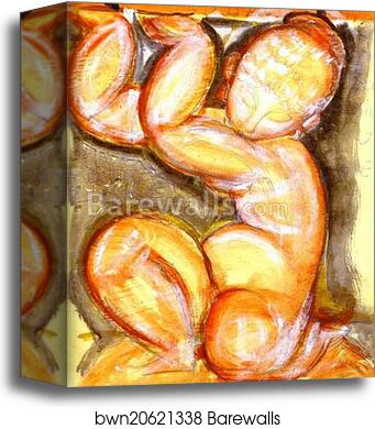 Rose Caryatid (Audace) by Amedeo Modigliani, Canvas Print