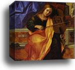 Sacra Conversazione. Detail by Giovanni Bellini, Canvas Print