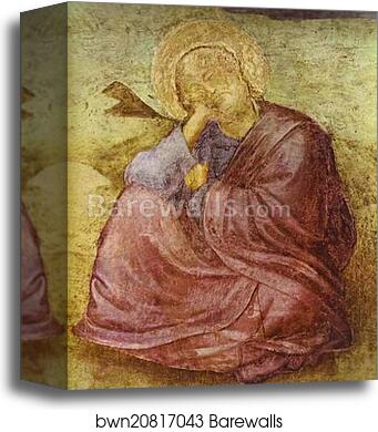 St. John the Evangelist at Patmos. Detail by Giotto, Canvas Print St. John the Evangelist at Patmos. Detail by Giotto, Canvas Print