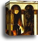 Two Court Ladies. Detail by Vittore Carpaccio, Canvas Print