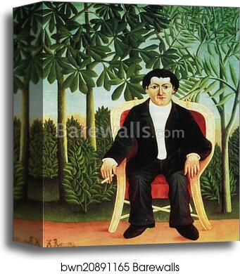 Portrait of Joseph Brummer by Henri Rousseau, Canvas Print