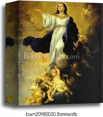The Assumption of the Virgin by Bartolomé Esteban Murillo, Canvas Print