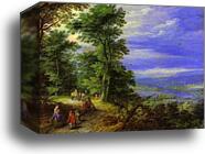 Forest's Edge (Flight into Egypt) by Jan Brueghel The Elder, Canvas Print