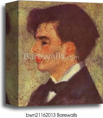 Portrait of Georges Riviére by Pierre-Auguste Renoir, Canvas Print