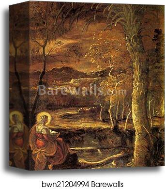 St. Mary of Egypt by Jacopo Robusti, Called Tintoretto, Canvas Print St. Mary of Egypt by Jacopo Robusti, Called Tintoretto, Canvas Print