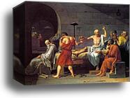 The Death of Socrates by Jacques-Louis David, Canvas Print