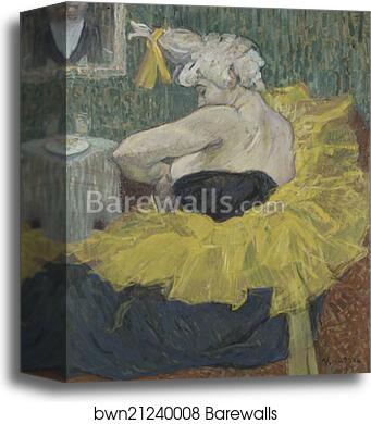 The Clown Cha-U-Kao by Henri De Toulouse-Lautrec, Canvas Print The Clown Cha-U-Kao by Henri De Toulouse-Lautrec, Canvas Print