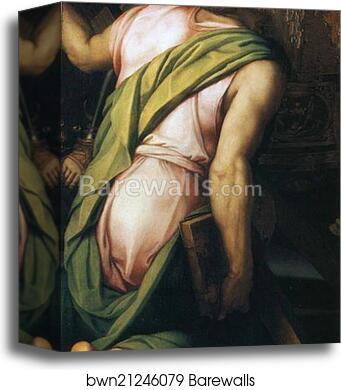St. Andrew. Fragment of the Pala for the Altar of the Graces, Pisa Cathedral by Agnolo Bronzino, Canvas Print