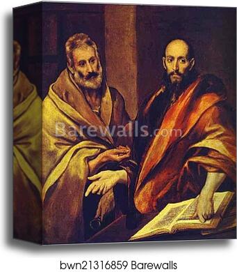 St. Paul and St. Peter by El Greco, Canvas Print