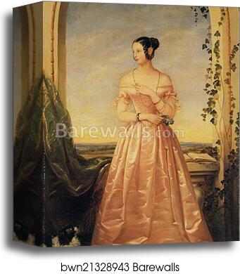 Portrait of Grand Duchess Alexandra Nikolaevna by Christina Robertson, Canvas Print
