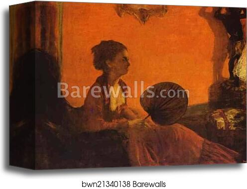 Portrait of Madame Camus by Edgar Degas, Canvas Print