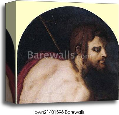 St. John the Baptist. Detail by Agnolo Bronzino, Canvas Print