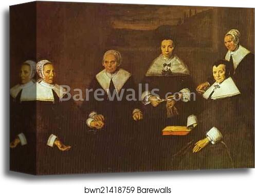 The Lady-Governors of the Old Men's Almshouse at Haarlem by Frans Hals, Canvas Print