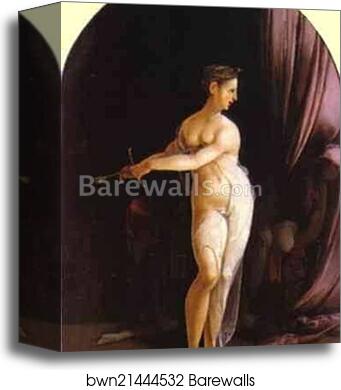 Portrait of a Man. Verso: Lucretia by Jan Van Scorel, Canvas Print