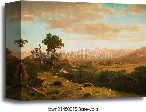 Wind River Country by Albert Bierstadt, Canvas Print