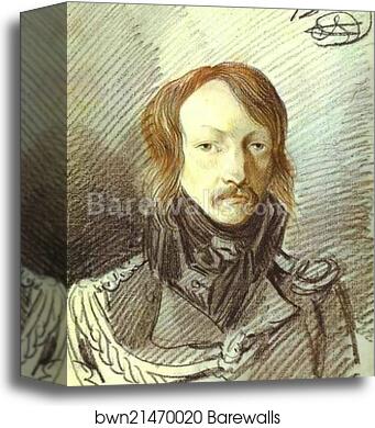 Portrait of A. P. Lanskoy by Alexander Orlowski, Canvas Print
