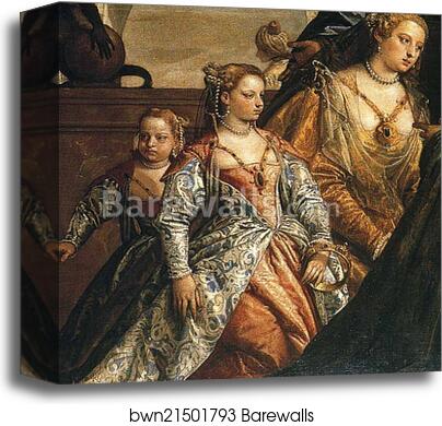 The Family of Darius Before Alexander the Great. Detail by Paolo Veronese, Canvas Print