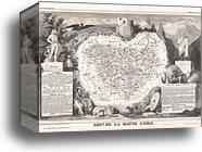 Dept. de la Haute Loire by Victor Jules Levasseur, Canvas Print