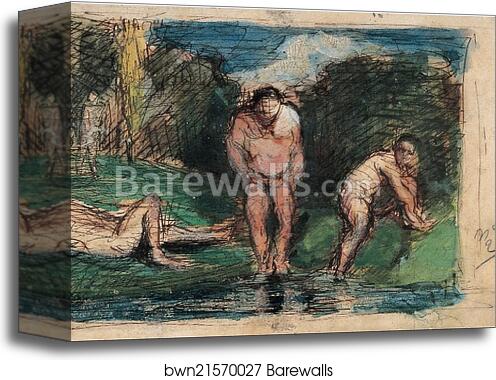 Bathers at Rest by Paul Cézanne, Canvas Print