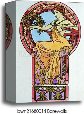 Documents Decoratifs by Alphonse Mucha, Canvas Print