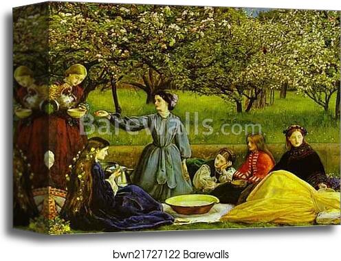 Apple Blossoms by Sir John Everett Millais, Canvas Print