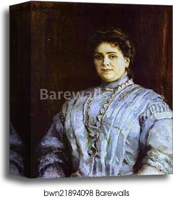 Portrait of a Woman by Vasily Surikov, Canvas Print