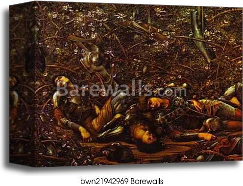'The Briar Rose' series, I: The Prince Enters the Briar Wood by Sir Edward Coley Burne-Jones, Canvas Print 'The Briar Rose' series, I: The Prince Enters the Briar Wood by Sir Edward Coley Burne-Jones, Canvas Print