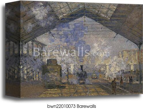 The Saint-Lazare Station by Claude Monet, Canvas Print