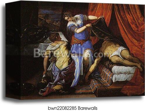 Judith and Holofernes by Jacopo Robusti, Called Tintoretto, Canvas Print