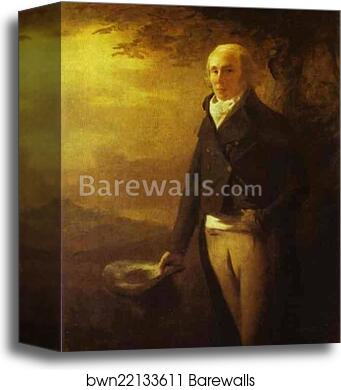 Portrait of David Anderson by Sir Henry Raeburn, Canvas Print