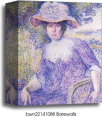 Portrait of Madame Cross by Henri-Edmond Cross (Delacroix), Canvas Print