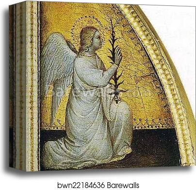 The Coronation of the Virgin among Saints and Angels. Detail by Giusto De’ Menabuoi, Canvas Print