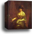 Portrait of Maria Susanna Dinglinger by Antoine Pesne, Canvas Print
