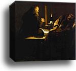 St. Francis in Ecstasy by Georges De La Tour, Canvas Print