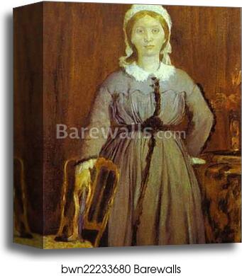 Portrait of Thérèse de Gas, the Artist's Sister by Edgar Degas, Canvas Print Portrait of Thérèse de Gas, the Artist's Sister by Edgar Degas, Canvas Print