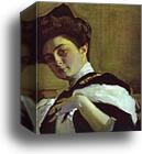 Portrait of Henrietta Girshman. Detail by Valentin Serov, Canvas Print