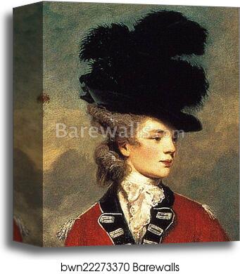Lady Worsley. Detail by Sir Joshua Reynolds, Canvas Print