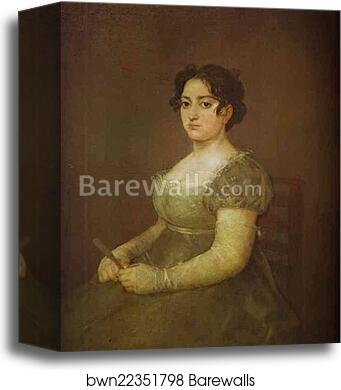 Woman with a Fan by Francisco De Goya Y Lucientes, Canvas Print