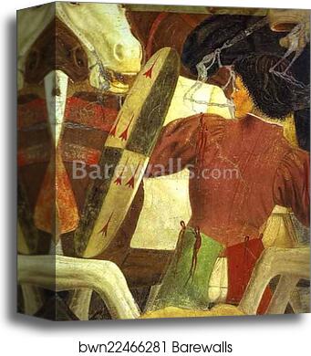 Legend of the True Cross: Battle Between Heraclius and Chosroes. Detail by Piero Della Francesca, Canvas Print