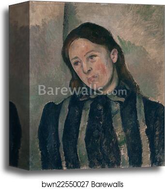 Portrait of Madame Cézanne by Paul Cézanne, Canvas Print