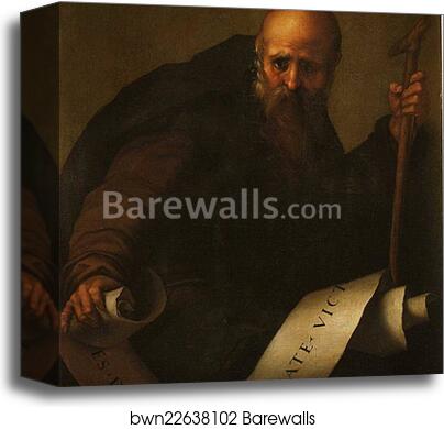 St. Anthony Abbot by Jacopo Carrucci, Known As Pontormo, Canvas Print St. Anthony Abbot by Jacopo Carrucci, Known As Pontormo, Canvas Print