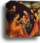 The Betrothal of St. Catherine of Alexandria by Lucas Cranach The Elder, Canvas Print