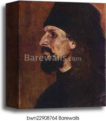Portrait of a Monk by Vasily Surikov, Canvas Print