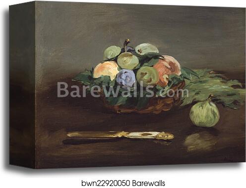 Basket of Fruit by Édouard Manet, Canvas Print