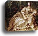 Portrait of the Marquise de Pompadour. Detail by François Boucher, Canvas Print