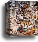 Martyrdom of St. Lawrence. Detail by Agnolo Bronzino, Canvas Print