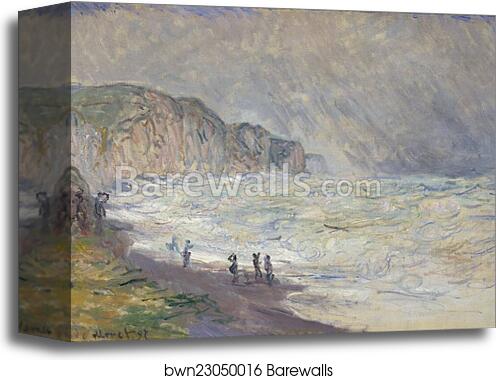 Heavy Sea at Pourville by Claude Monet, Canvas Print