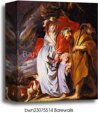 The Return of the Holy Family from Egypt by Jacob Jordaens, Canvas Print The Return of the Holy Family from Egypt by Jacob Jordaens, Canvas Print