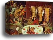 The Triumph of Death. Detail by Pieter Bruegel The Elder, Canvas Print